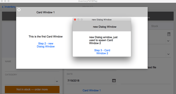 FileMaker Card Window