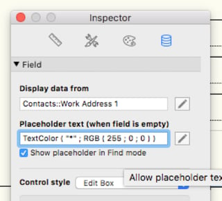 Required Fields in FileMaker Pro