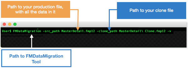 FileMaker Data Migration Tool Screenshot 2