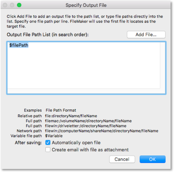 filemaker get file path container field filemaker get file path container field