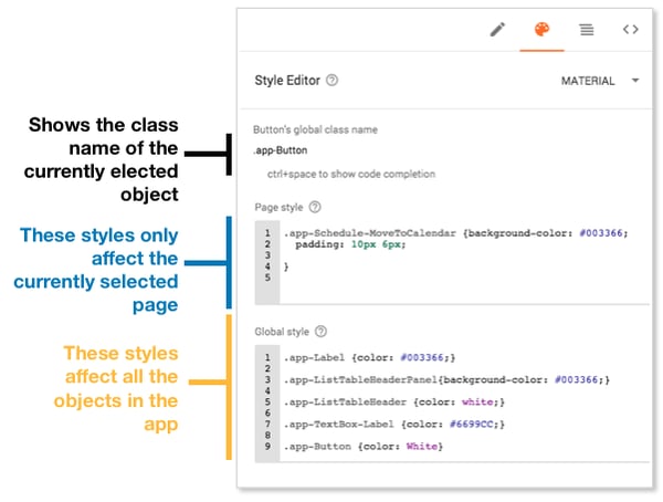How To Add Style in Google App Maker Screenshot 1