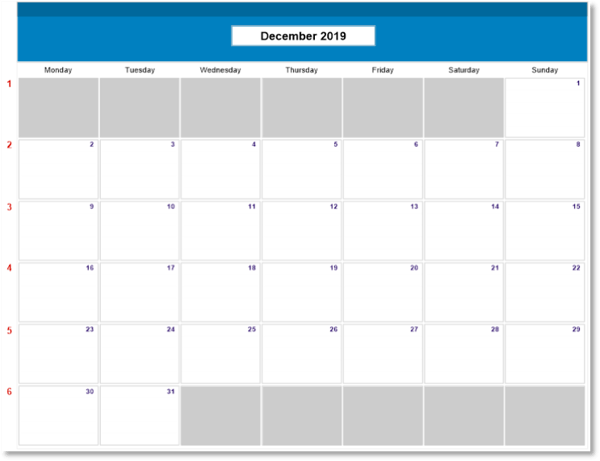 FileMaker Calendars Monday Start of Week