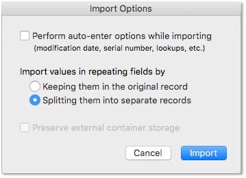 Repeating-Field-Import